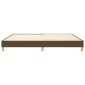 vidaXL Πλαίσιο Κρεβατιού Boxspring Σκούρο Καφέ 200x200 εκ. Υφασμάτινο
