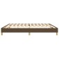 vidaXL Πλαίσιο Κρεβατιού Boxspring Σκούρο Καφέ 200x200 εκ. Υφασμάτινο