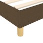 vidaXL Πλαίσιο Κρεβατιού Boxspring Σκούρο Καφέ 200x200 εκ. Υφασμάτινο