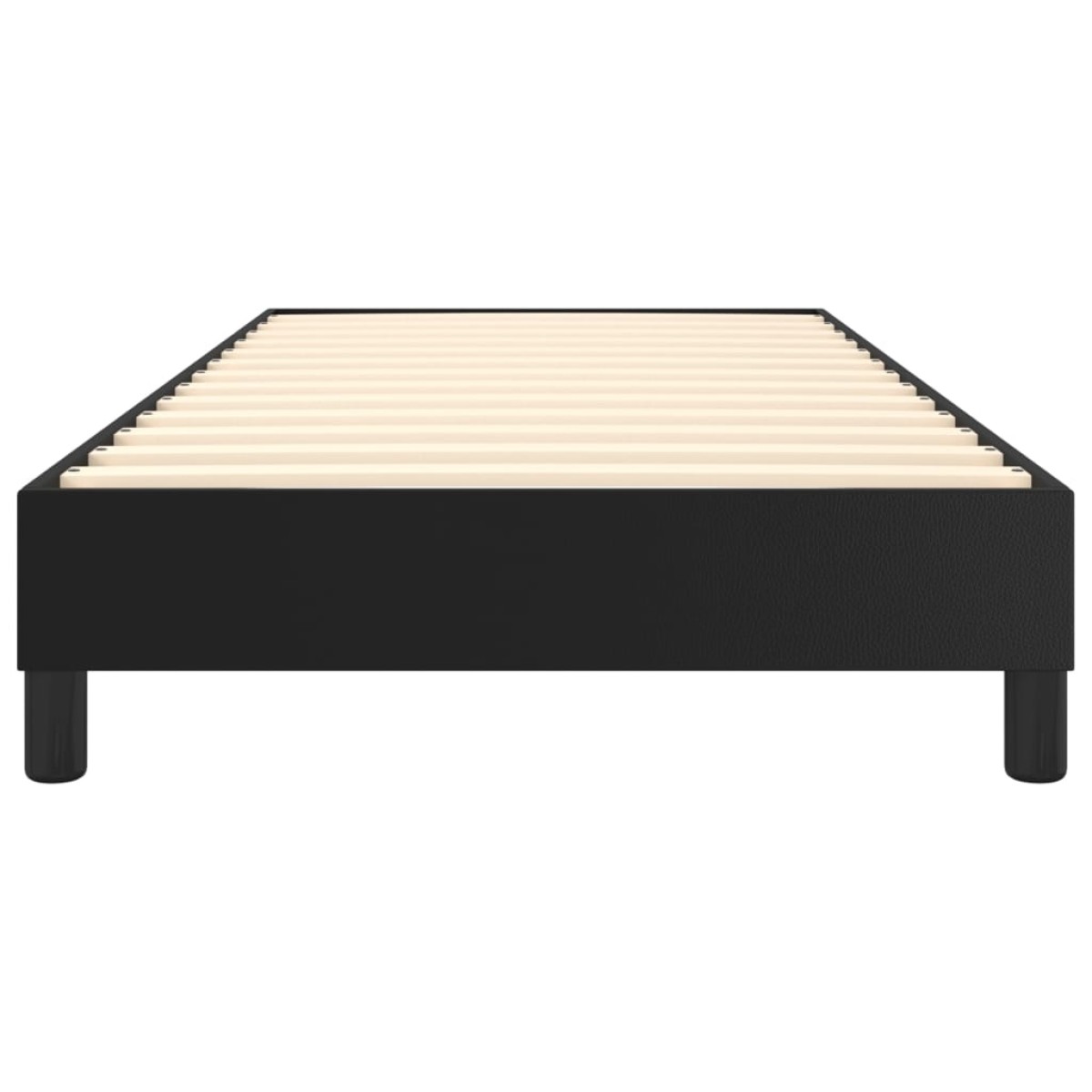 vidaXL Πλαίσιο Κρεβατιού Boxspring Μαύρο 80 x 200 εκ. Συνθετικό Δέρμα