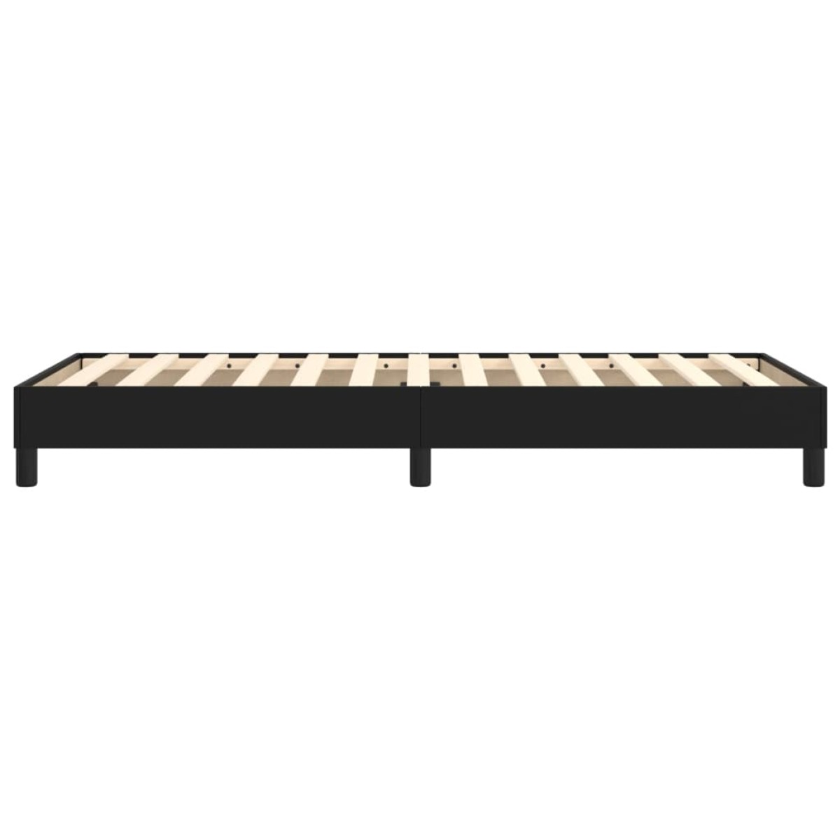 vidaXL Πλαίσιο Κρεβατιού Boxspring Μαύρο 80 x 200 εκ. Συνθετικό Δέρμα
