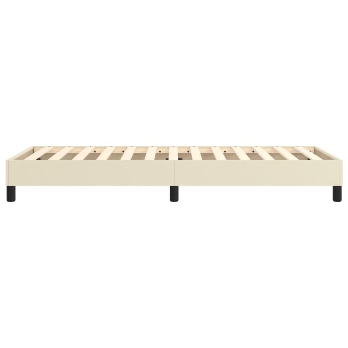 vidaXL Πλαίσιο Κρεβατιού Boxspring Κρεμ 80 x 200 εκ. Συνθετικό Δέρμα