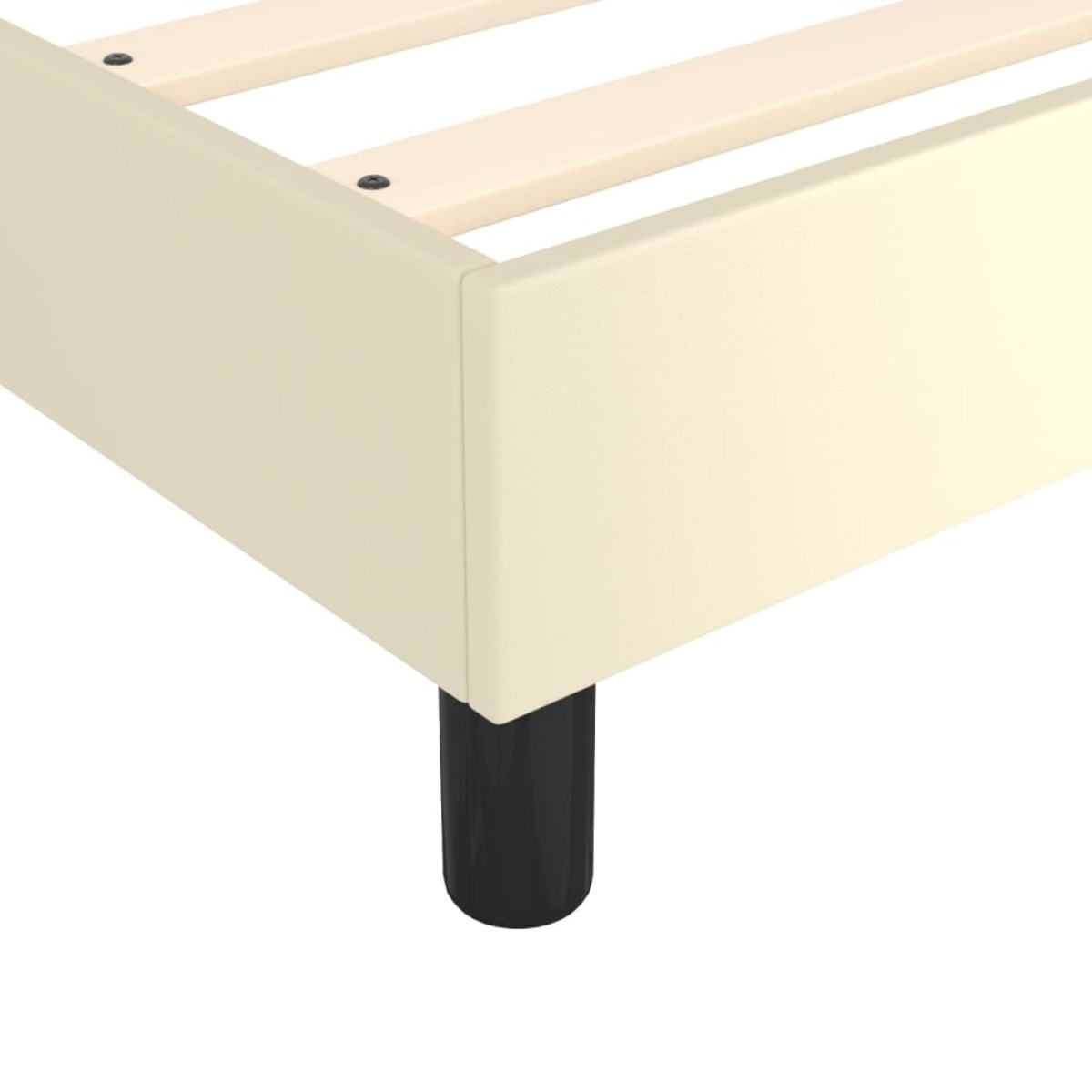 vidaXL Πλαίσιο Κρεβατιού Boxspring Κρεμ 80 x 200 εκ. Συνθετικό Δέρμα