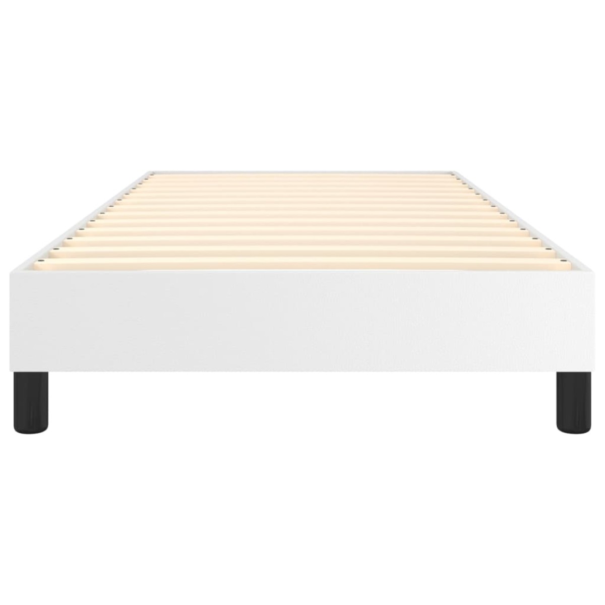 vidaXL Πλαίσιο Κρεβατιού Boxspring Λευκό 90x190 εκ. Συνθετικό Δέρμα