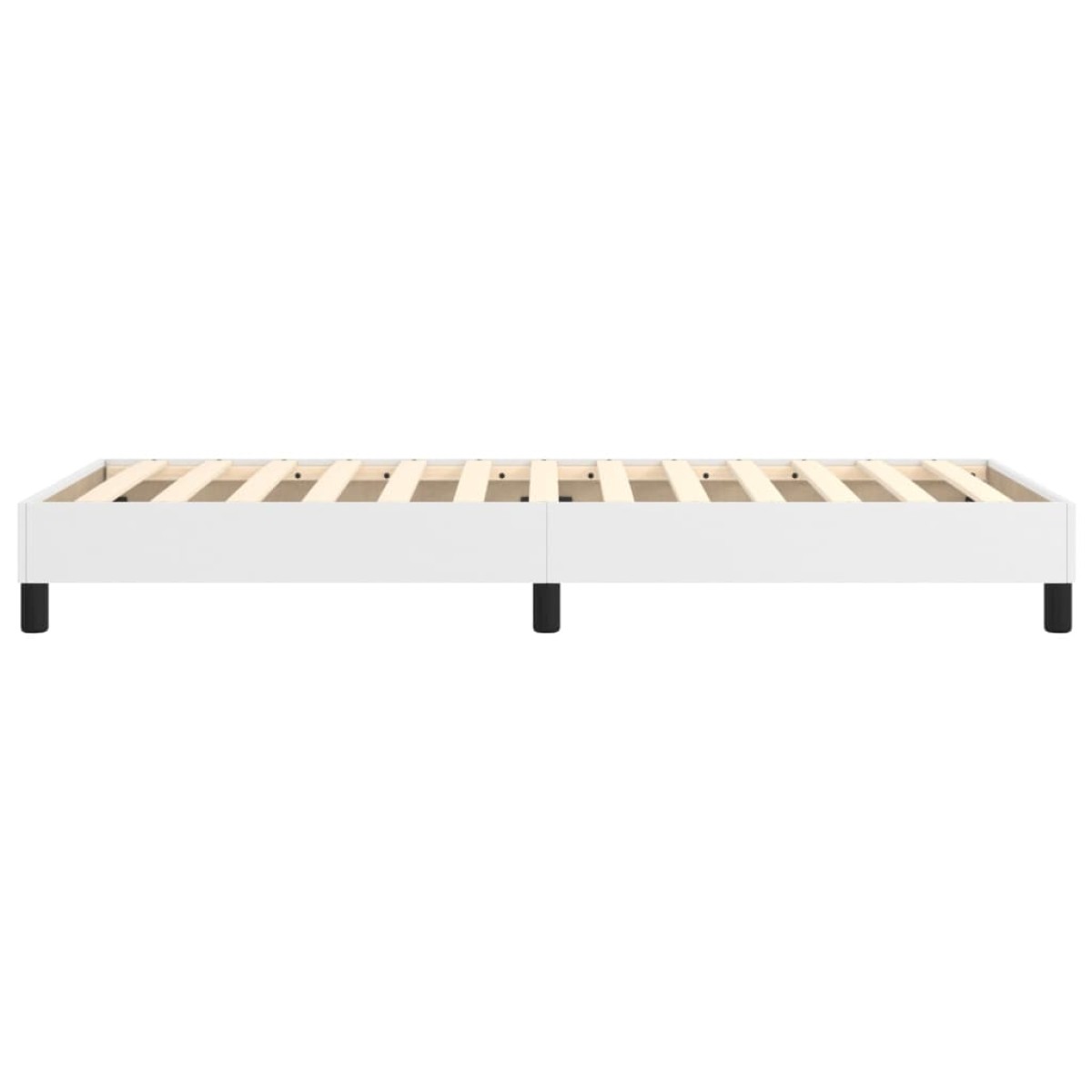 vidaXL Πλαίσιο Κρεβατιού Boxspring Λευκό 90x190 εκ. Συνθετικό Δέρμα