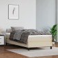 vidaXL Πλαίσιο Κρεβατιού Boxspring Κρεμ 90x190 εκ. Συνθετικό Δέρμα