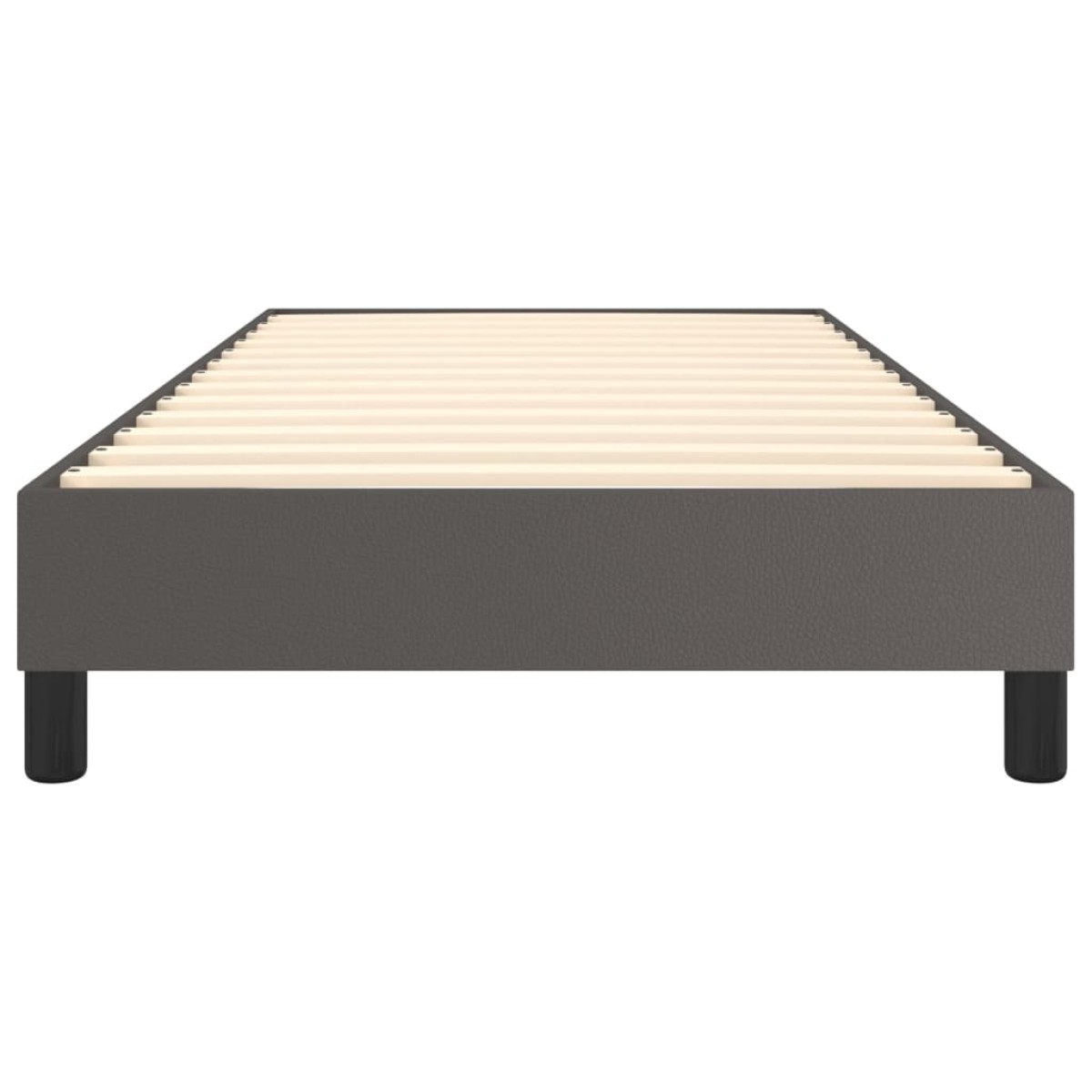 vidaXL Πλαίσιο Κρεβατιού Boxspring Γκρι 90x190 εκ. Συνθετικό Δέρμα