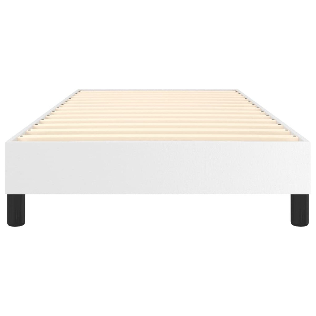 vidaXL Πλαίσιο Κρεβατιού Boxspring Λευκό 90x200 εκ. Συνθετικό Δέρμα