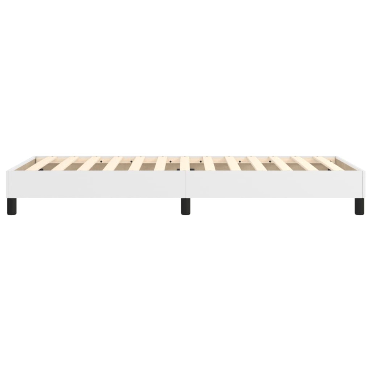 vidaXL Πλαίσιο Κρεβατιού Boxspring Λευκό 90x200 εκ. Συνθετικό Δέρμα