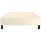 vidaXL Πλαίσιο Κρεβατιού Boxspring Κρεμ 90x200 εκ. Συνθετικό Δέρμα