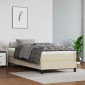 vidaXL Πλαίσιο Κρεβατιού Boxspring Κρεμ 90x200 εκ. Συνθετικό Δέρμα