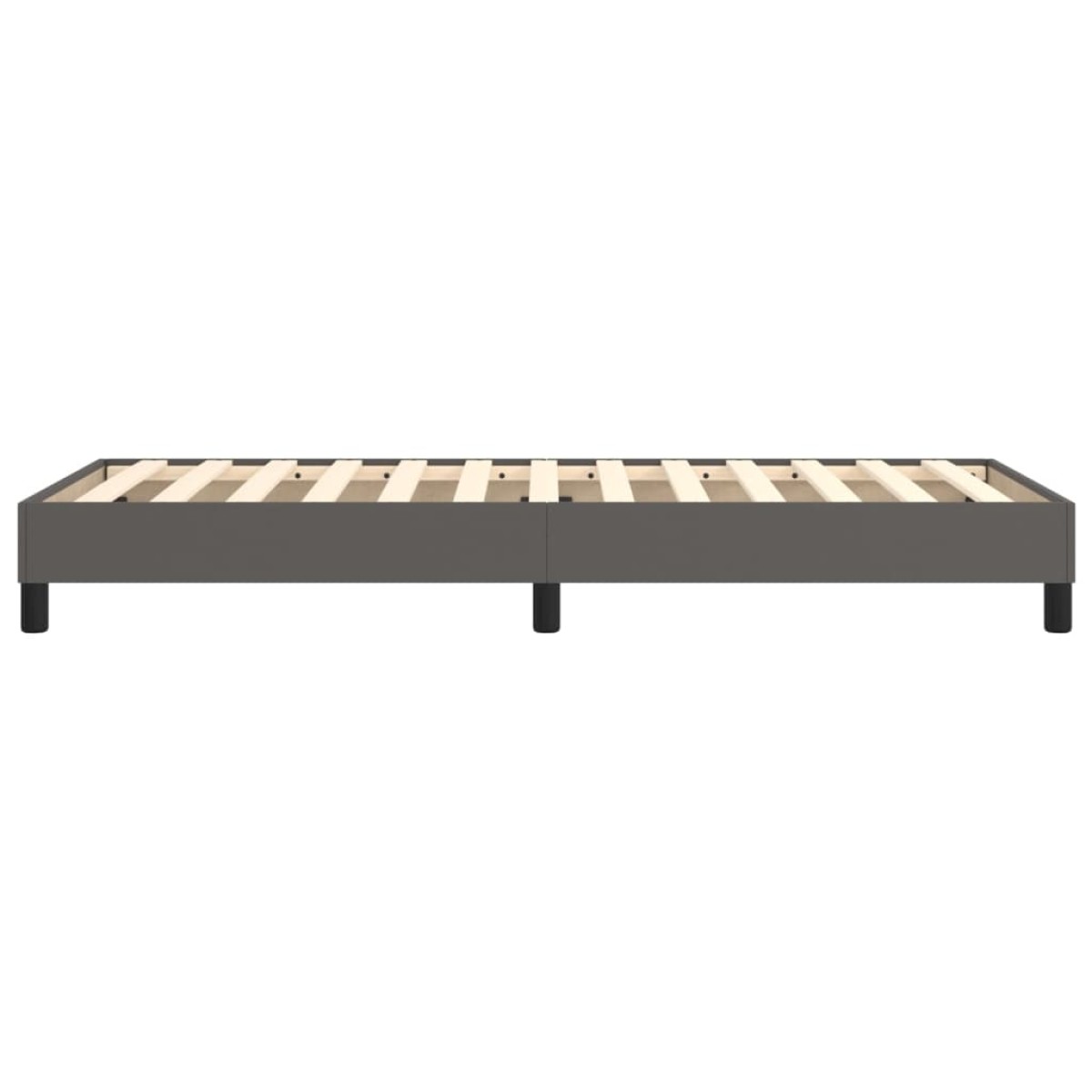 vidaXL Πλαίσιο Κρεβατιού Boxspring Γκρι 90x200 εκ. Συνθετικό Δέρμα