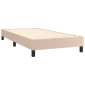 vidaXL Πλαίσιο Κρεβατιού Boxspring Καπουτσίνο 90x200 εκ. Συνθετ. Δέρμα