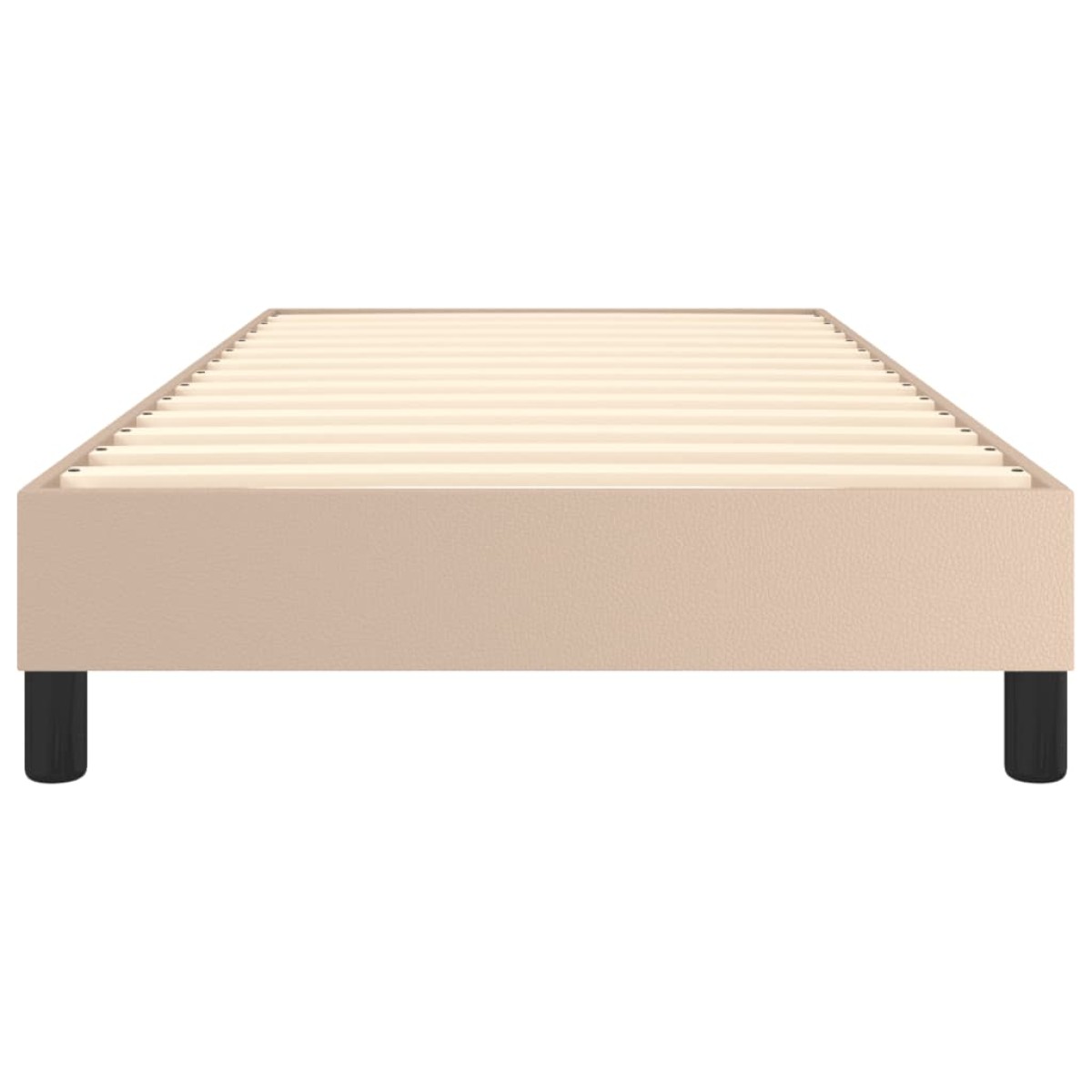 vidaXL Πλαίσιο Κρεβατιού Boxspring Καπουτσίνο 90x200 εκ. Συνθετ. Δέρμα