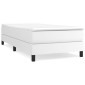 vidaXL Πλαίσιο Κρεβατιού Boxspring Λευκό 100x200 εκ. Συνθετικό Δέρμα