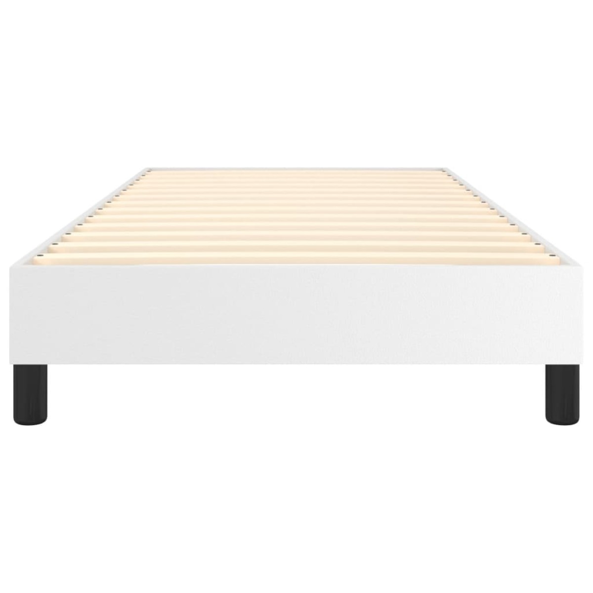 vidaXL Πλαίσιο Κρεβατιού Boxspring Λευκό 100x200 εκ. Συνθετικό Δέρμα