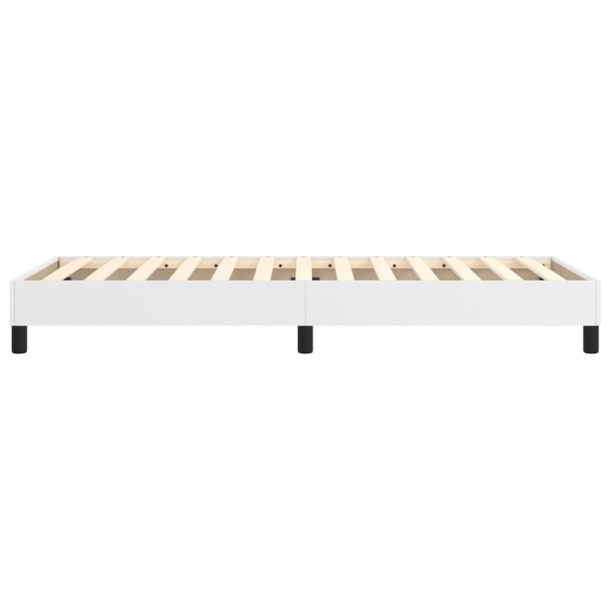 vidaXL Πλαίσιο Κρεβατιού Boxspring Λευκό 100x200 εκ. Συνθετικό Δέρμα