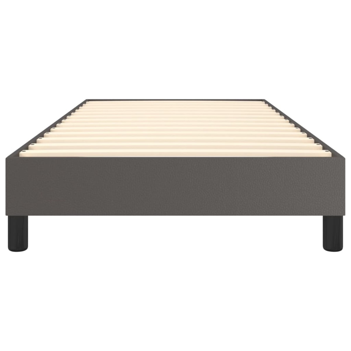 vidaXL Πλαίσιο Κρεβατιού Boxspring Γκρι 100x200 εκ. Συνθετικό Δέρμα