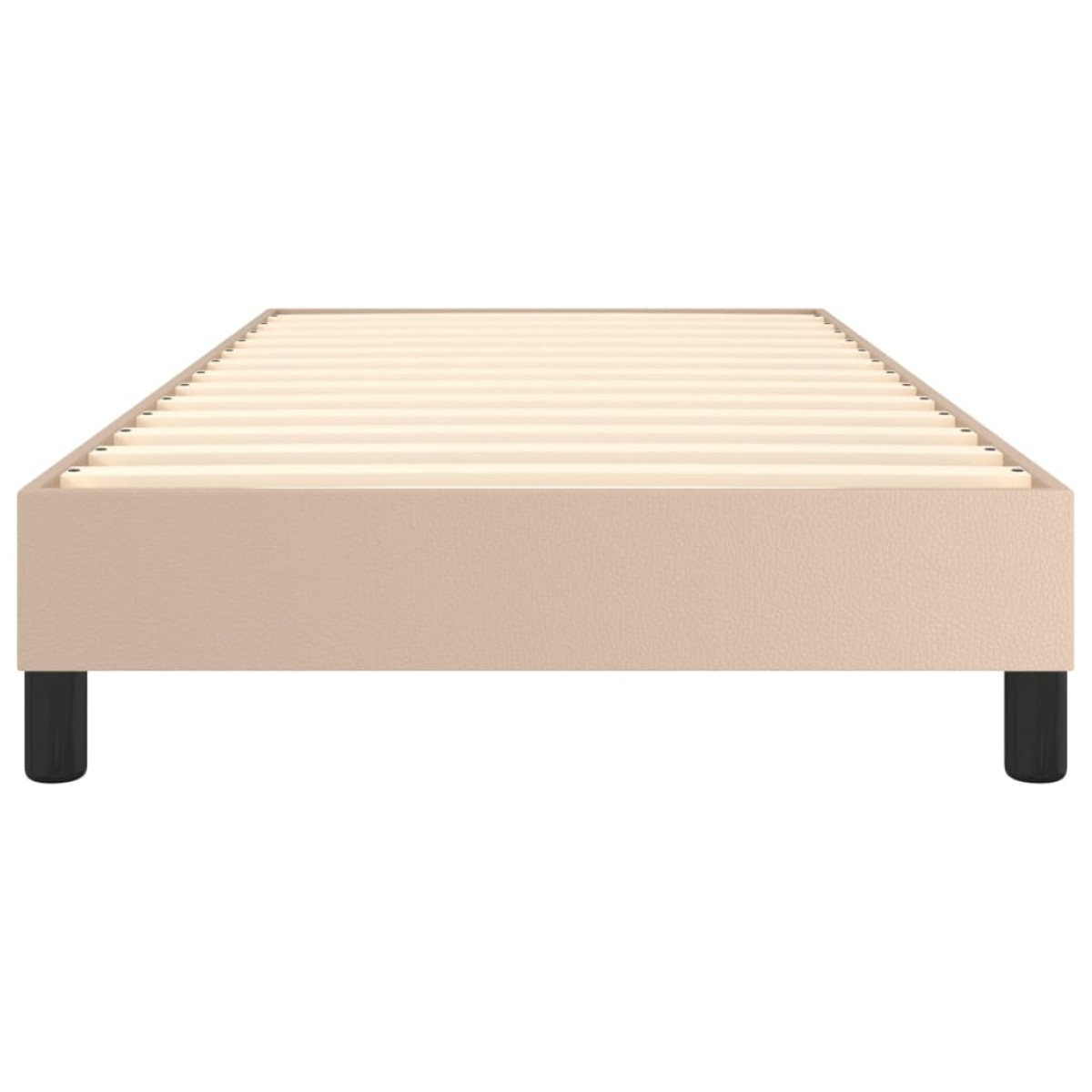 vidaXL Πλαίσιο Κρεβατιού Boxspring Καπουτσίνο 100x200εκ. Συνθετ. Δέρμα