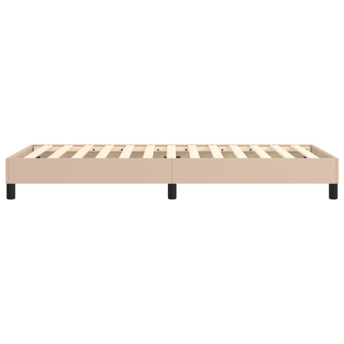 vidaXL Πλαίσιο Κρεβατιού Boxspring Καπουτσίνο 100x200εκ. Συνθετ. Δέρμα