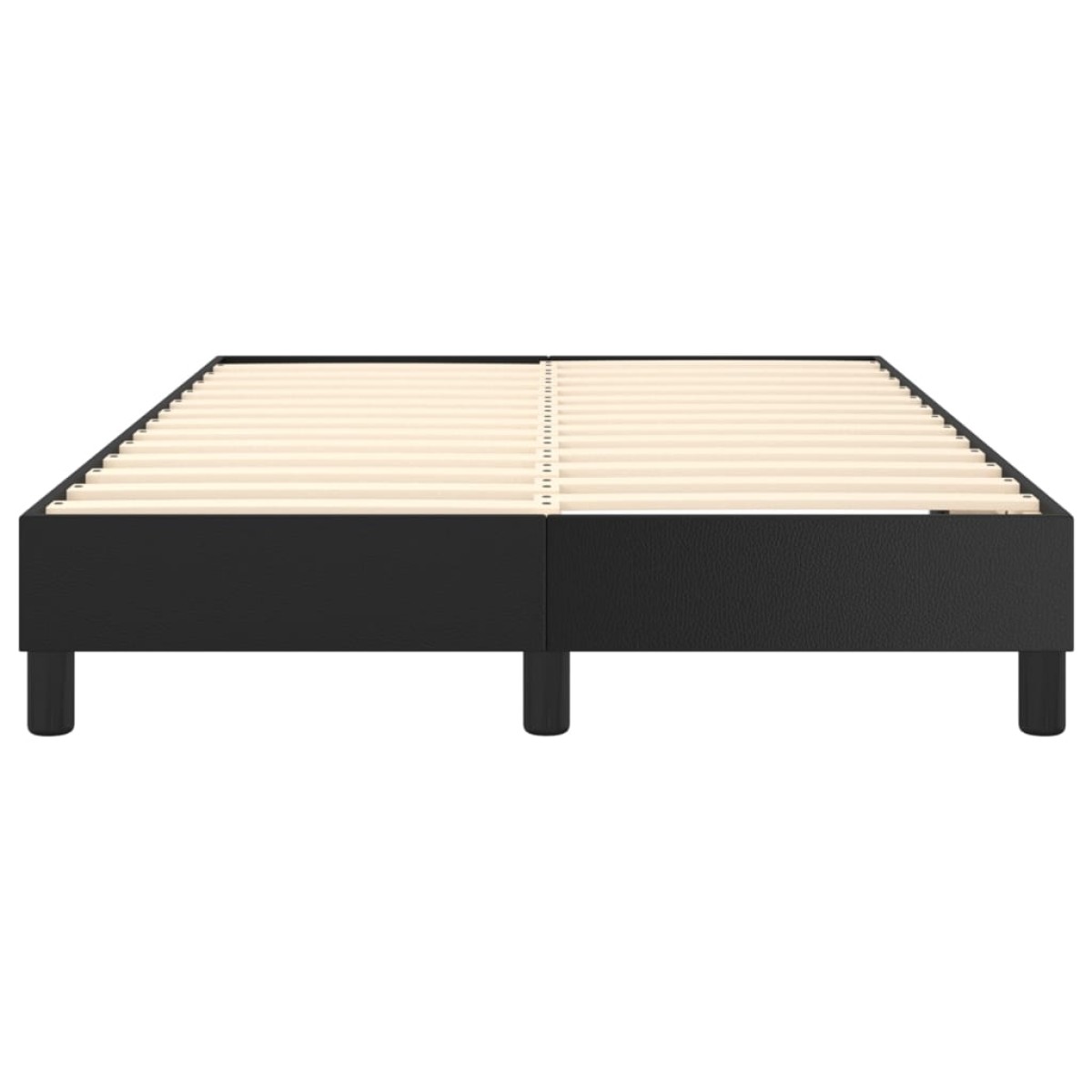vidaXL Πλαίσιο Κρεβατιού Boxspring Μαύρο 120 x 200 εκ. Συνθετικό Δέρμα