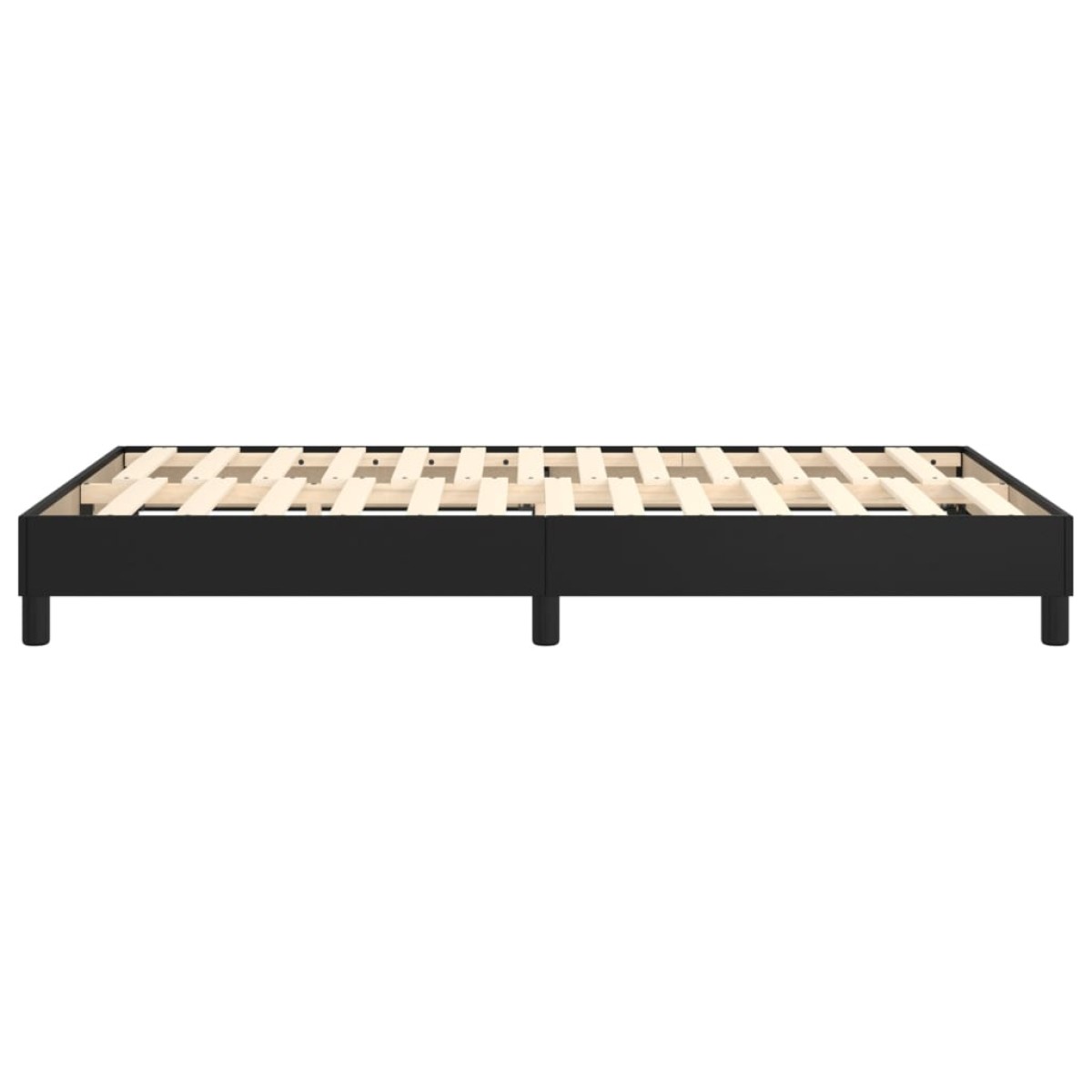vidaXL Πλαίσιο Κρεβατιού Boxspring Μαύρο 120 x 200 εκ. Συνθετικό Δέρμα