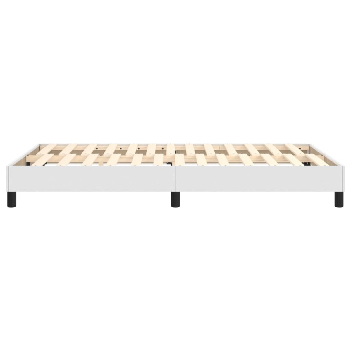 vidaXL Πλαίσιο Κρεβατιού Boxspring Λευκό 120x200 εκ. Συνθετικό Δέρμα