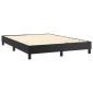 vidaXL Πλαίσιο Κρεβατιού Boxspring Μαύρο 140x190 εκ. Συνθετικό Δέρμα