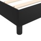 vidaXL Πλαίσιο Κρεβατιού Boxspring Μαύρο 140x190 εκ. Συνθετικό Δέρμα