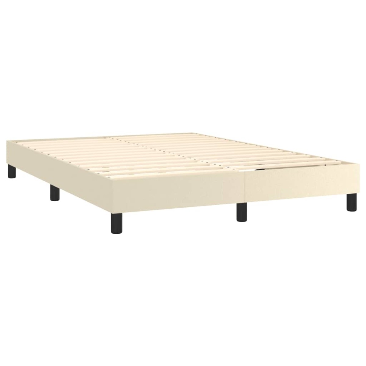 vidaXL Πλαίσιο Κρεβατιού Boxspring Κρεμ 140x190 εκ. Συνθετικό Δέρμα