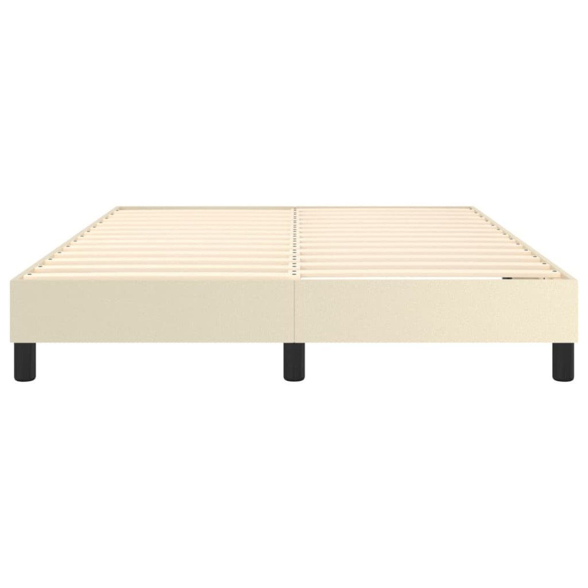 vidaXL Πλαίσιο Κρεβατιού Boxspring Κρεμ 140x190 εκ. Συνθετικό Δέρμα