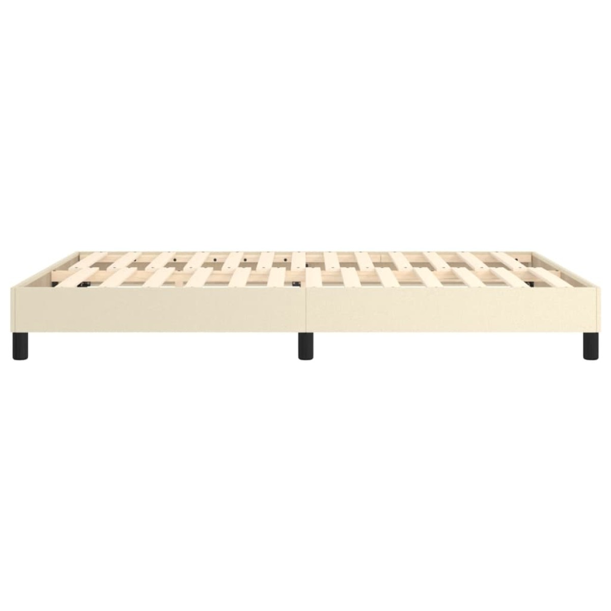 vidaXL Πλαίσιο Κρεβατιού Boxspring Κρεμ 140x190 εκ. Συνθετικό Δέρμα