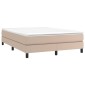 vidaXL Πλαίσιο Κρεβατιού Boxspring Καπουτσίνο 140x190εκ. Συνθετ. Δέρμα