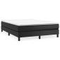 vidaXL Πλαίσιο Κρεβατιού Boxspring Μαύρο 140x200 εκ. Συνθετικό Δέρμα