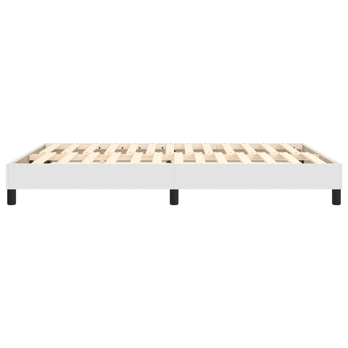 vidaXL Πλαίσιο Κρεβατιού Boxspring Λευκό 140x200 εκ. Συνθετικό Δέρμα