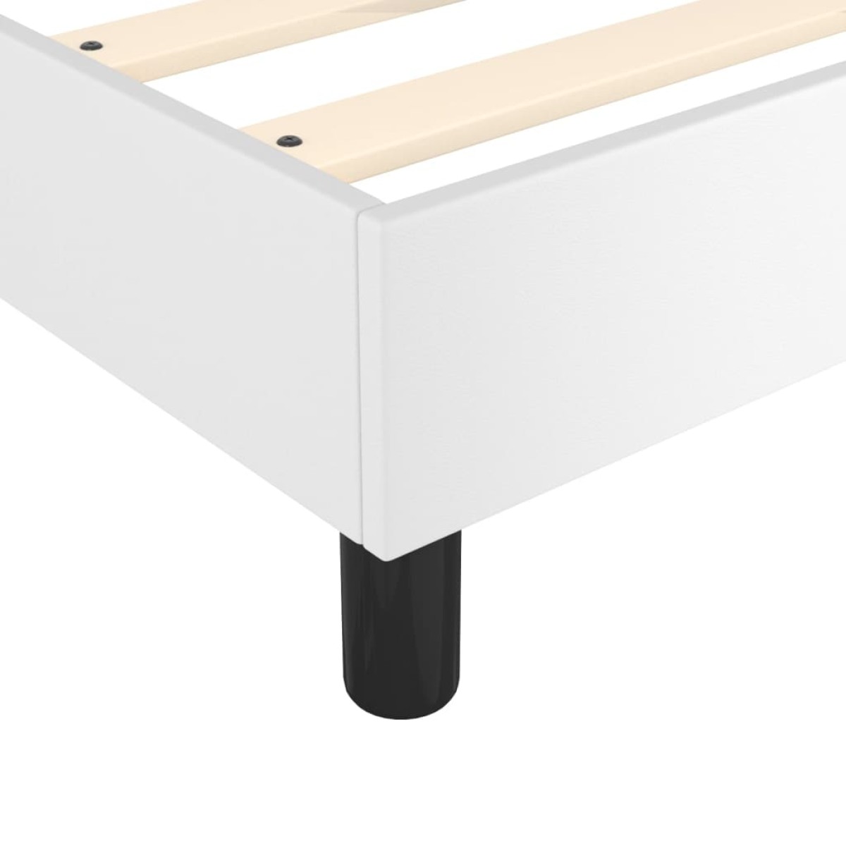 vidaXL Πλαίσιο Κρεβατιού Boxspring Λευκό 140x200 εκ. Συνθετικό Δέρμα