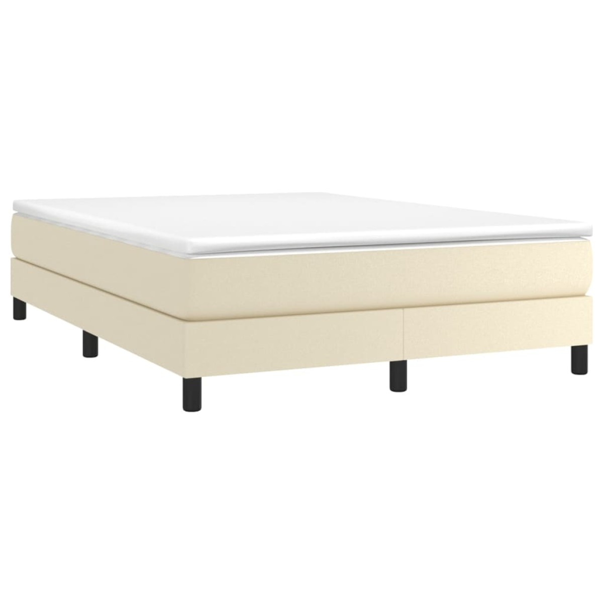 vidaXL Πλαίσιο Κρεβατιού Boxspring Κρεμ 140x200 εκ. Συνθετικό Δέρμα