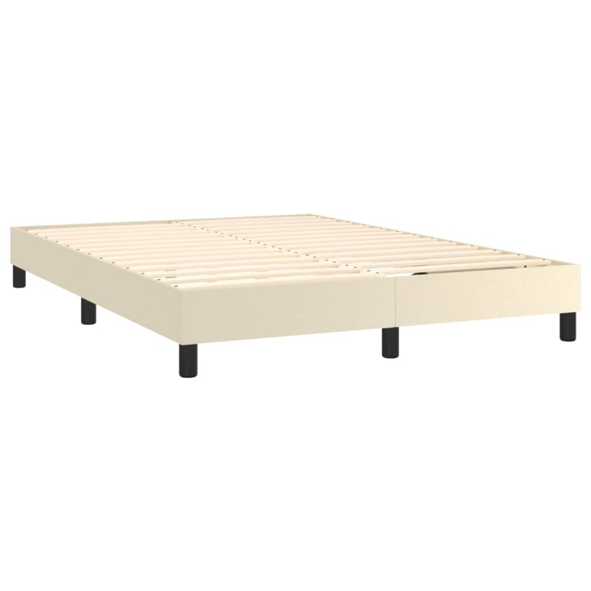 vidaXL Πλαίσιο Κρεβατιού Boxspring Κρεμ 140x200 εκ. Συνθετικό Δέρμα