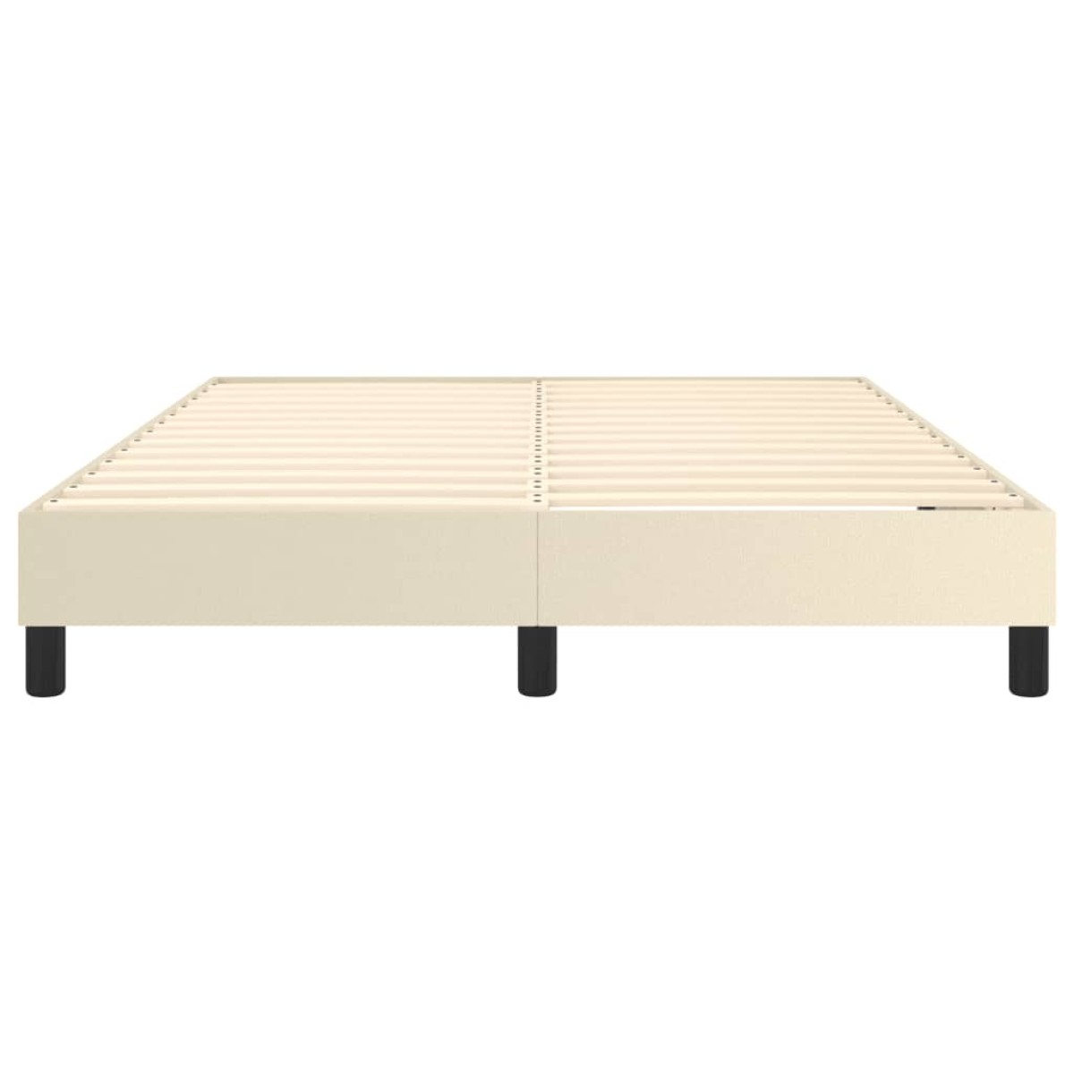 vidaXL Πλαίσιο Κρεβατιού Boxspring Κρεμ 140x200 εκ. Συνθετικό Δέρμα