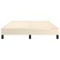 vidaXL Πλαίσιο Κρεβατιού Boxspring Κρεμ 140x200 εκ. Συνθετικό Δέρμα