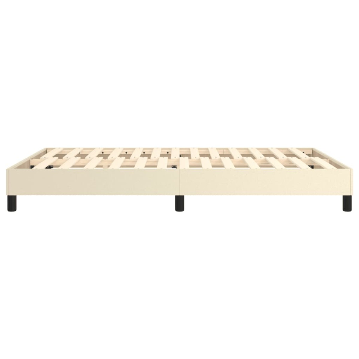 vidaXL Πλαίσιο Κρεβατιού Boxspring Κρεμ 140x200 εκ. Συνθετικό Δέρμα