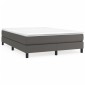 vidaXL Πλαίσιο Κρεβατιού Boxspring Γκρι 140x200 εκ. Συνθετικό Δέρμα