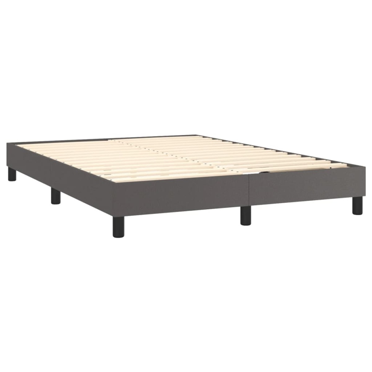vidaXL Πλαίσιο Κρεβατιού Boxspring Γκρι 140x200 εκ. Συνθετικό Δέρμα
