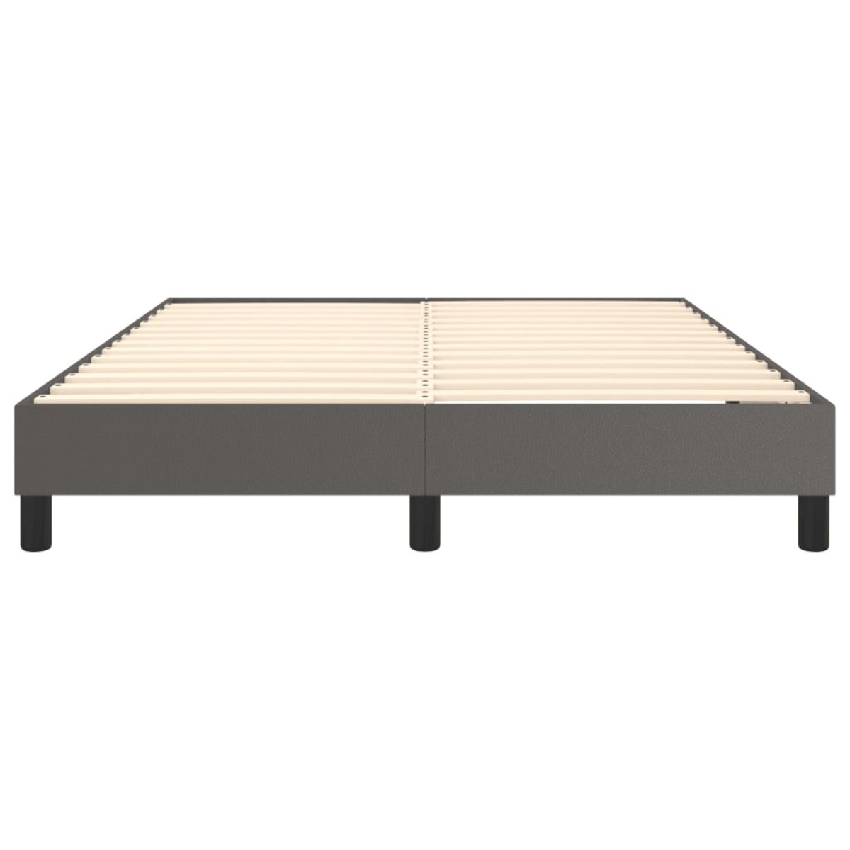 vidaXL Πλαίσιο Κρεβατιού Boxspring Γκρι 140x200 εκ. Συνθετικό Δέρμα