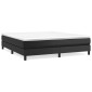 vidaXL Πλαίσιο Κρεβατιού Boxspring Μαύρο 160x200 εκ. Συνθετικό Δέρμα