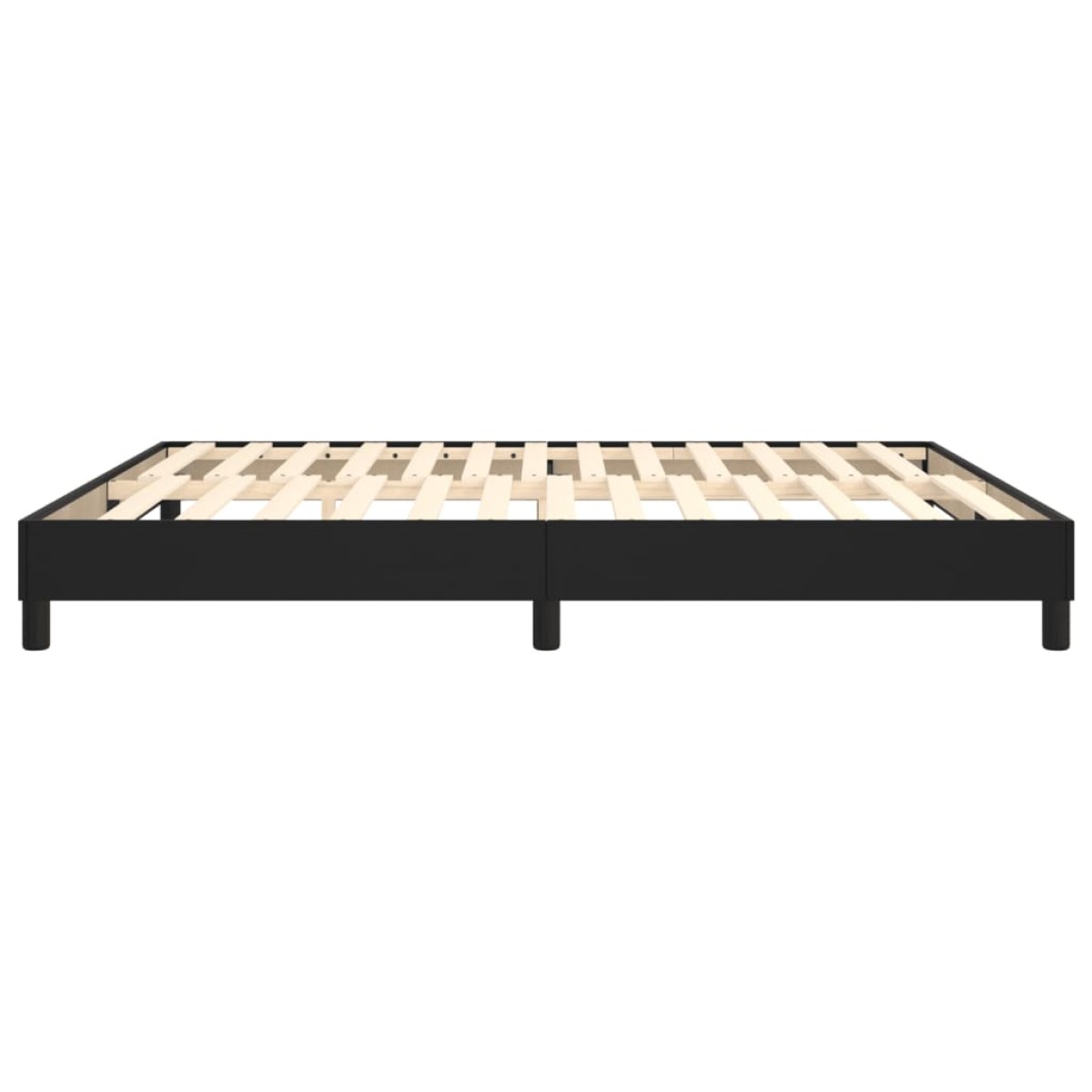 vidaXL Πλαίσιο Κρεβατιού Boxspring Μαύρο 160x200 εκ. Συνθετικό Δέρμα
