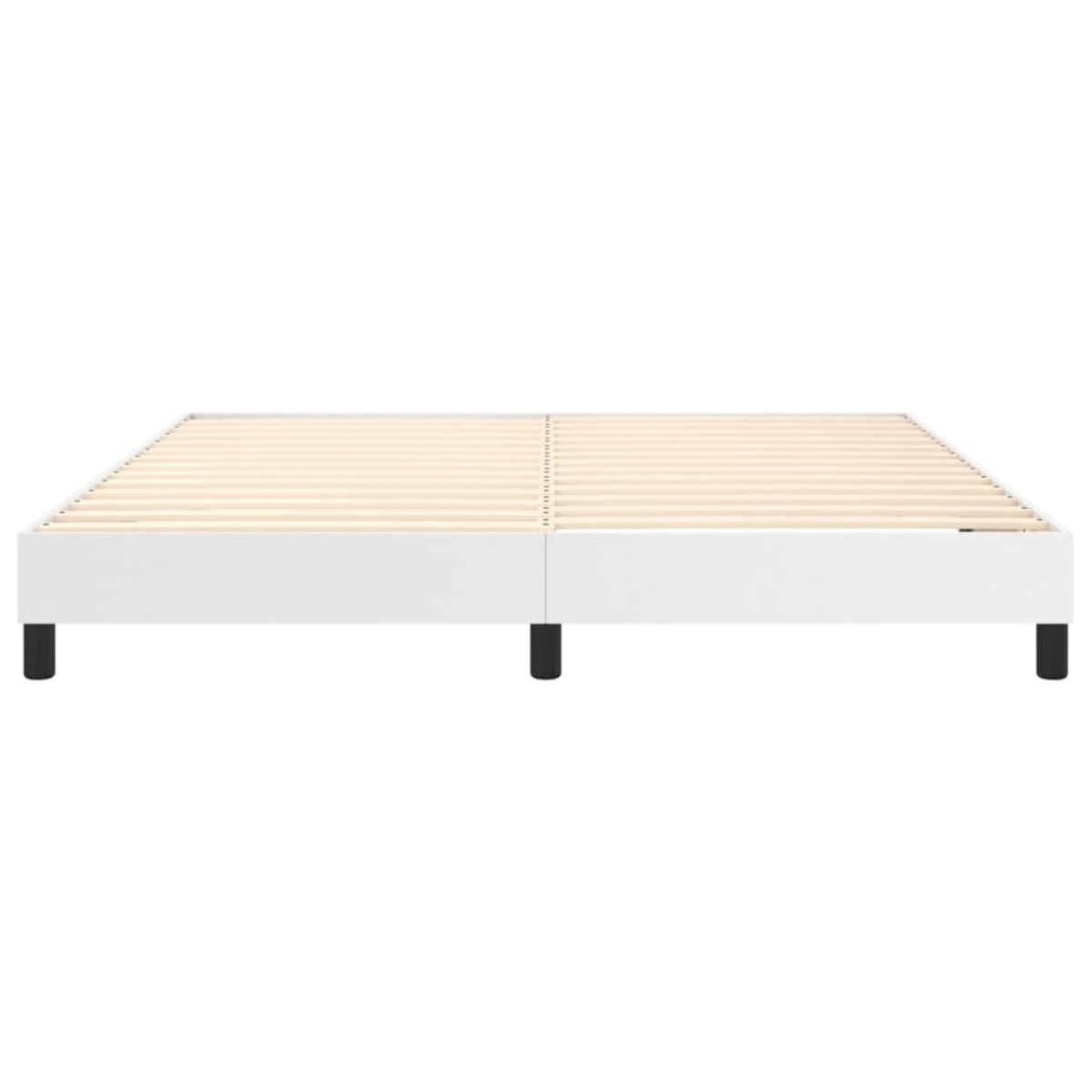 vidaXL Πλαίσιο Κρεβατιού Boxspring Λευκό 160x200 εκ. Συνθετικό Δέρμα