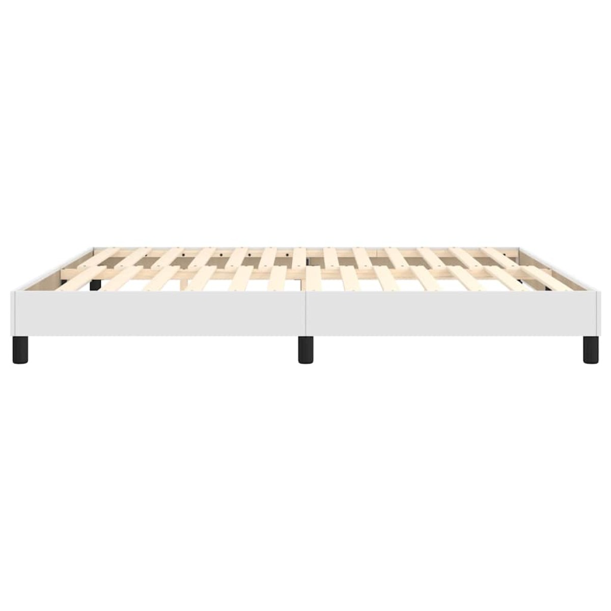 vidaXL Πλαίσιο Κρεβατιού Boxspring Λευκό 160x200 εκ. Συνθετικό Δέρμα