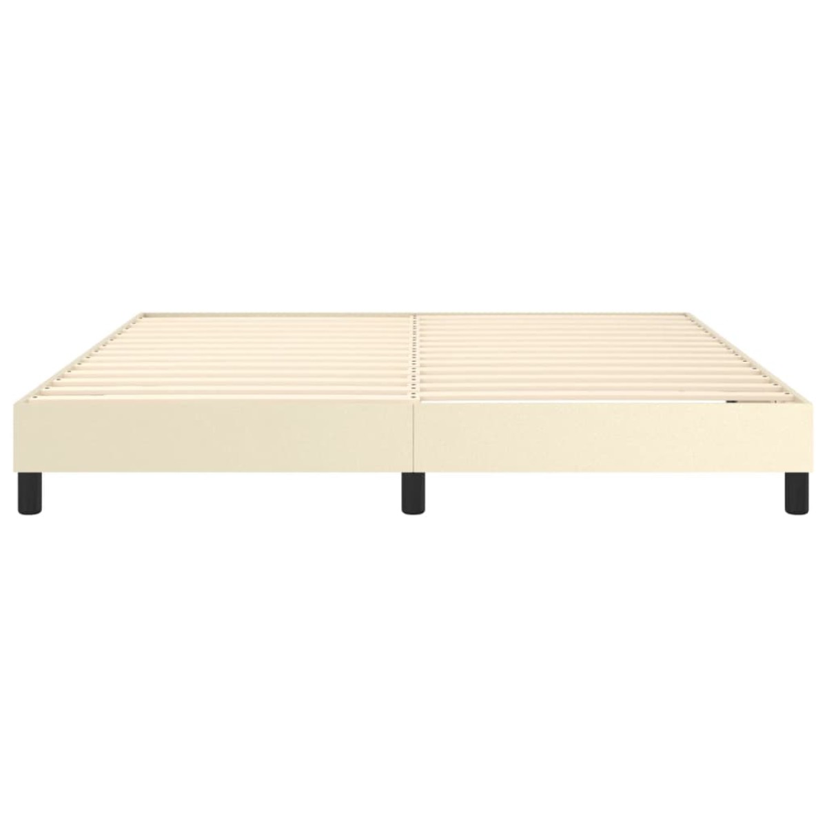 vidaXL Πλαίσιο Κρεβατιού Boxspring Κρεμ 160x200 εκ. Συνθετικό Δέρμα