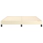 vidaXL Πλαίσιο Κρεβατιού Boxspring Κρεμ 160x200 εκ. Συνθετικό Δέρμα